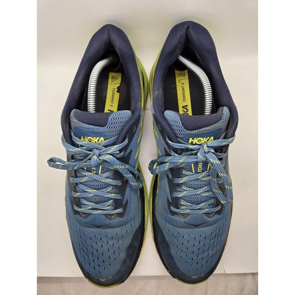 Hoka One One Torrent 3 Trail Shoes Men's 12.5D Blue Road Running Hiking Sneakers - Picture 4 of 9